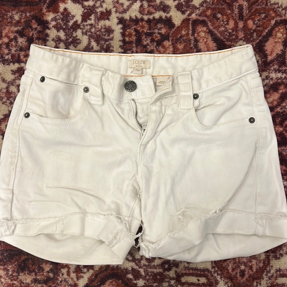J crew shorts - white